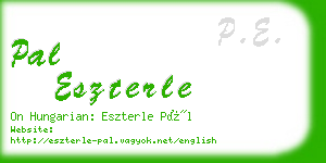 pal eszterle business card